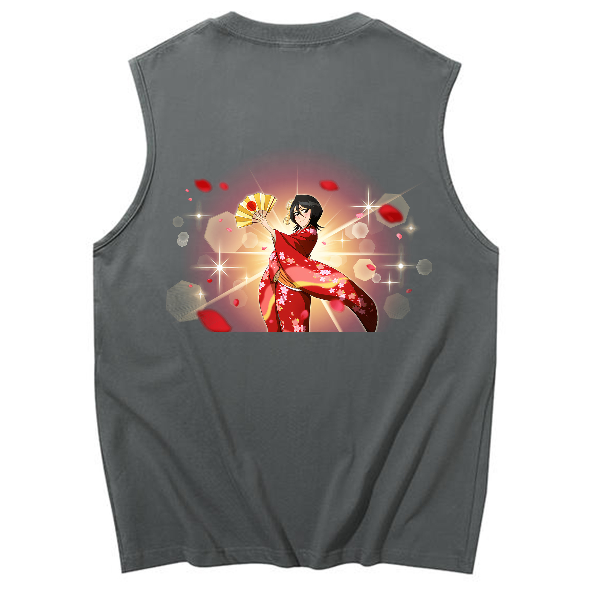 （画像用） ブリーチ 朽木ルキア BLEACH Kuchiki Rukia コットン100％タンクトップ（背面プリント）